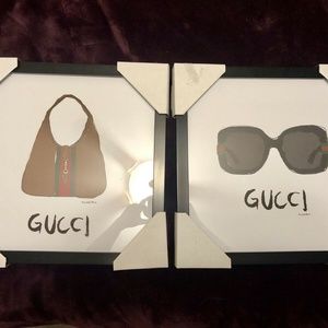 Framed Print by Fairchild Paris Gucci Bag Sunglass